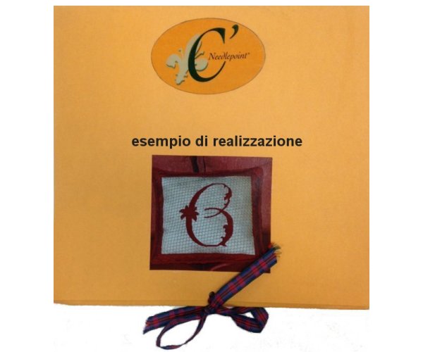-60% Tela penelope per ricamo iniziali